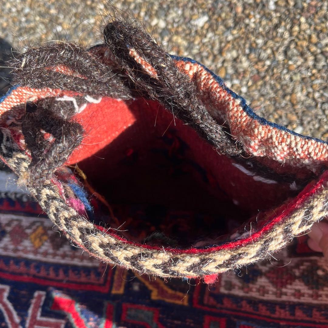 アンティーク キリム/スマック織 アフシャール族の塩袋 手織り トライバルラグ