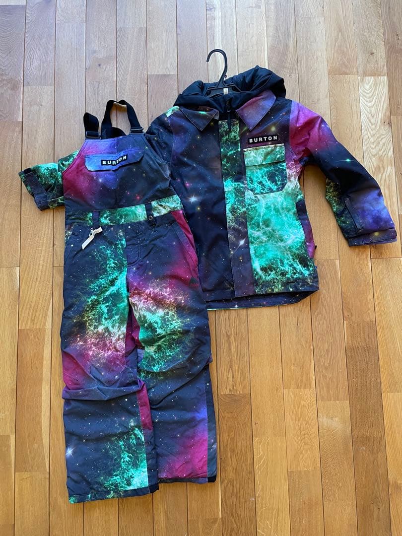 BURTON 宇宙柄 スノーボードウェアセット XS