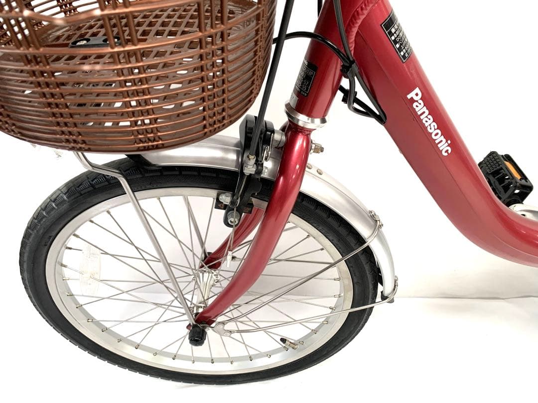 【即乘】送料無料 Panasonic 電動自転車6.6Ah長押し4点灯動作確認済