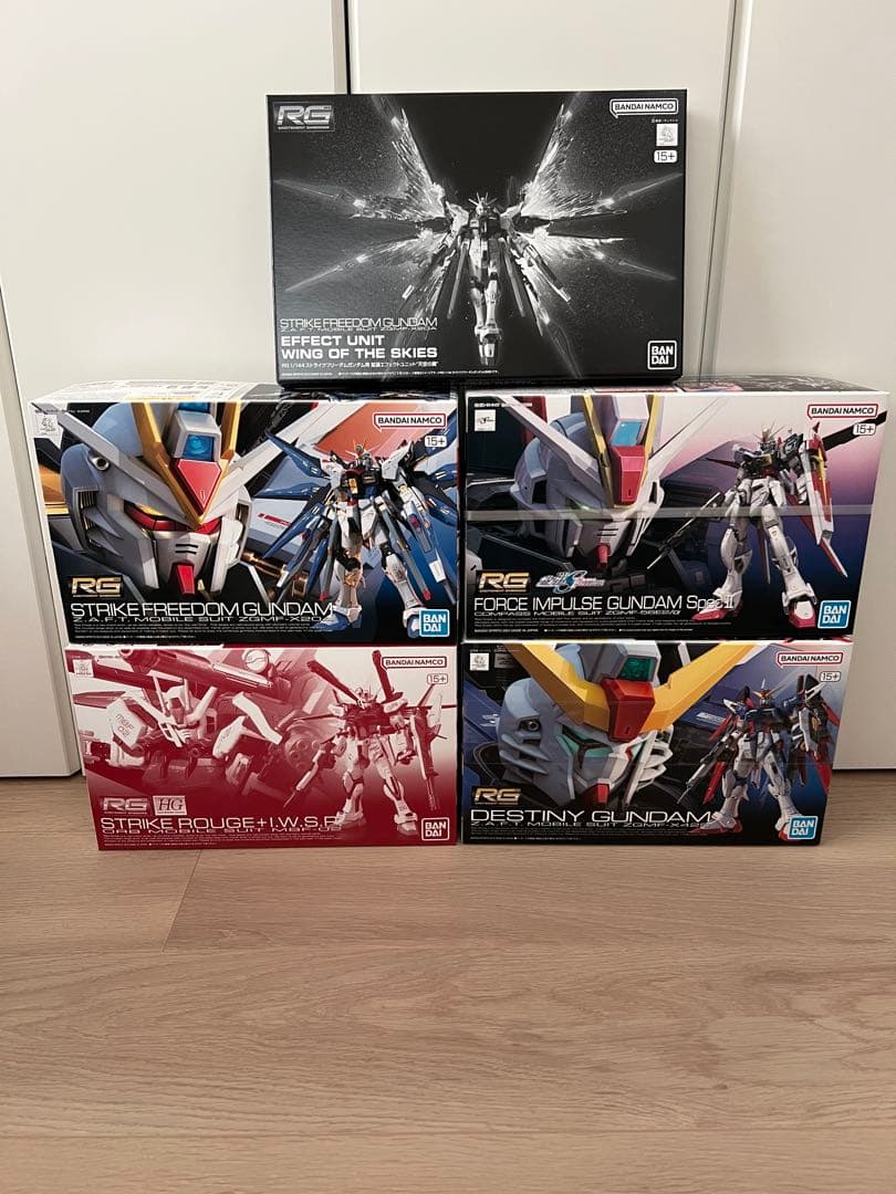 RG SEED系ガンプラ セット インパルスII、ストフリ他