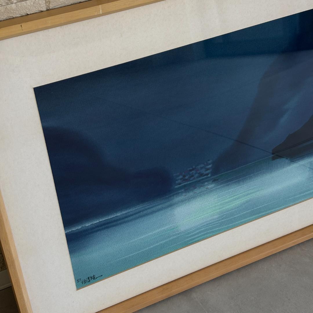 真作 直筆 水彩画 謝孝德（Hsieh Hsiao-De） 1987年 台湾