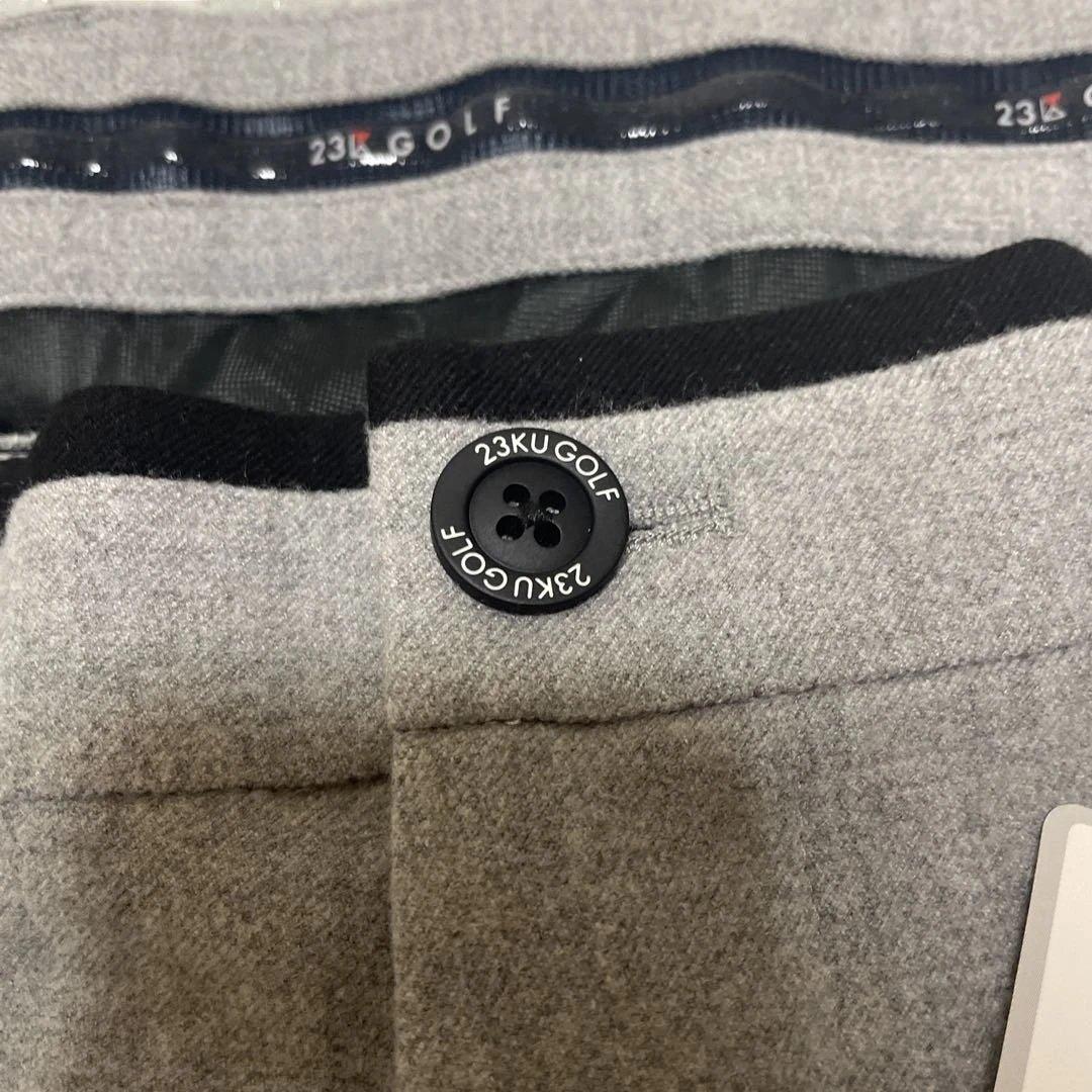 新品タグ付き 23区GOLF 23区ゴルフ グレー ゴルフパンツ L