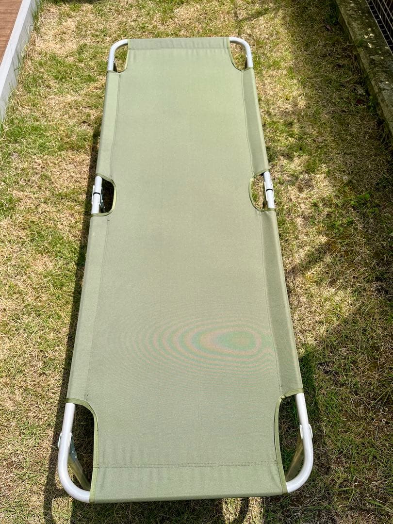 米軍放出未使用品 折りたたみ式コット 簡易ベッド アルミフレーム 軽量 実物