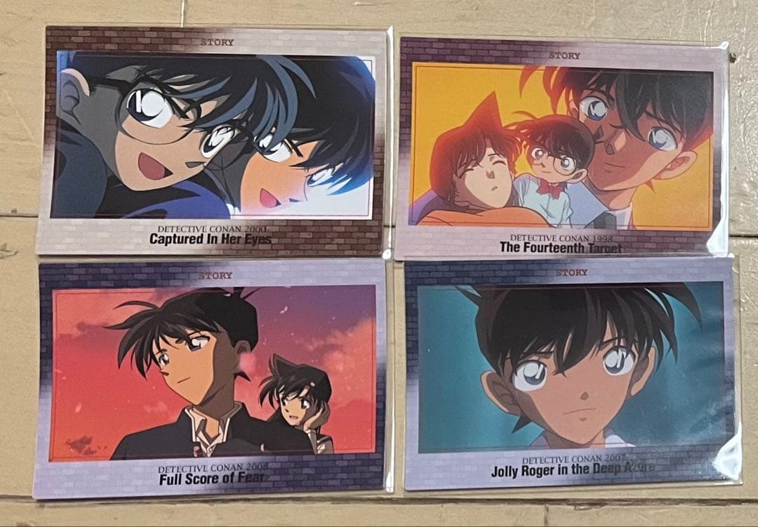 名探偵コナン　ストーリーカード　工藤新一　毛利蘭　人気柄　激レア