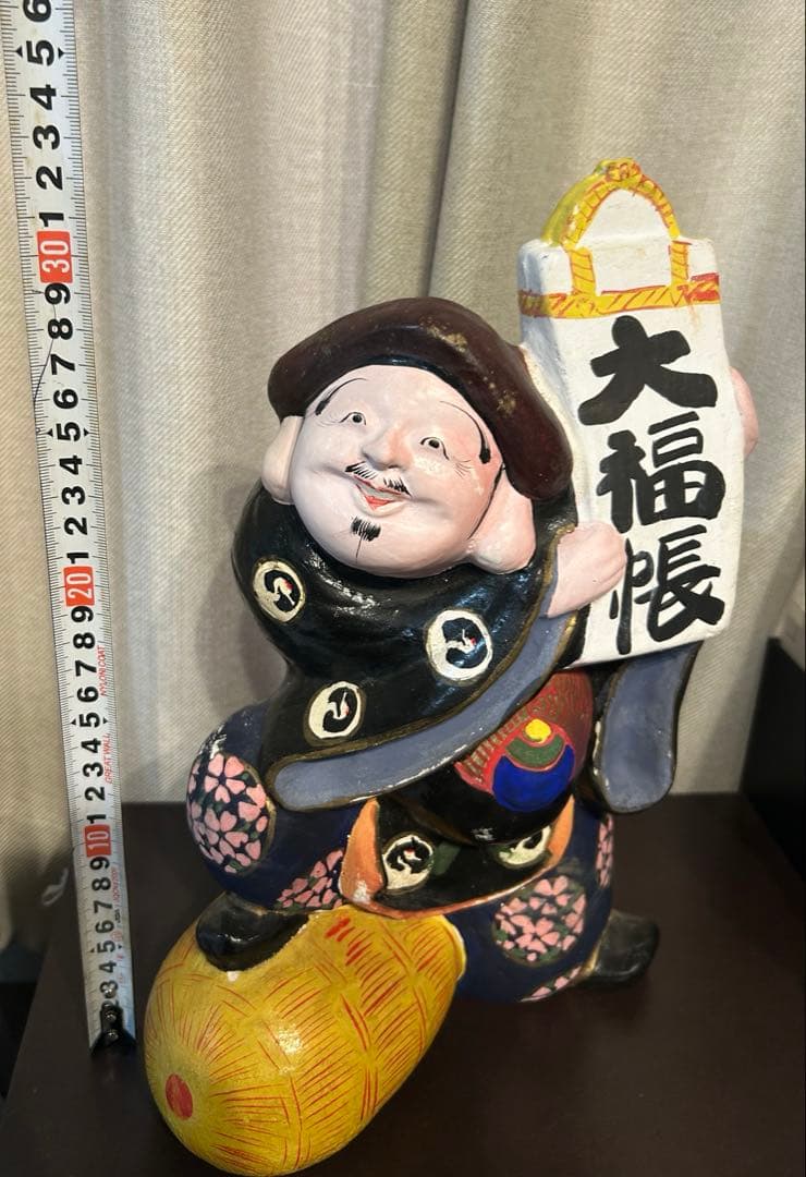 希少　長野県　中野雛人形　大福帳持ち大黒天　中野人形　中野土びな　郷土玩具