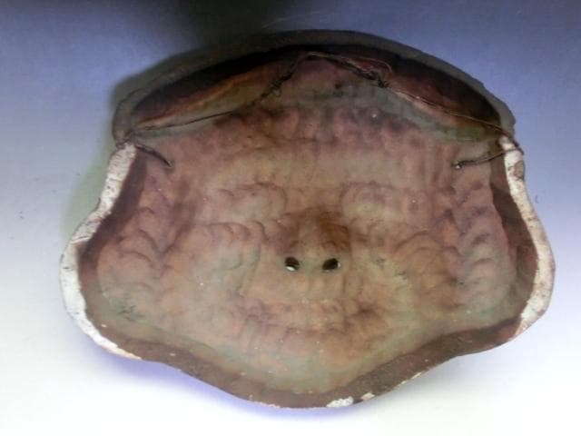 壁掛け■大国様 古い土物 七福神 土人形 大黒さん レリーフ 焼物 時代 骨董■