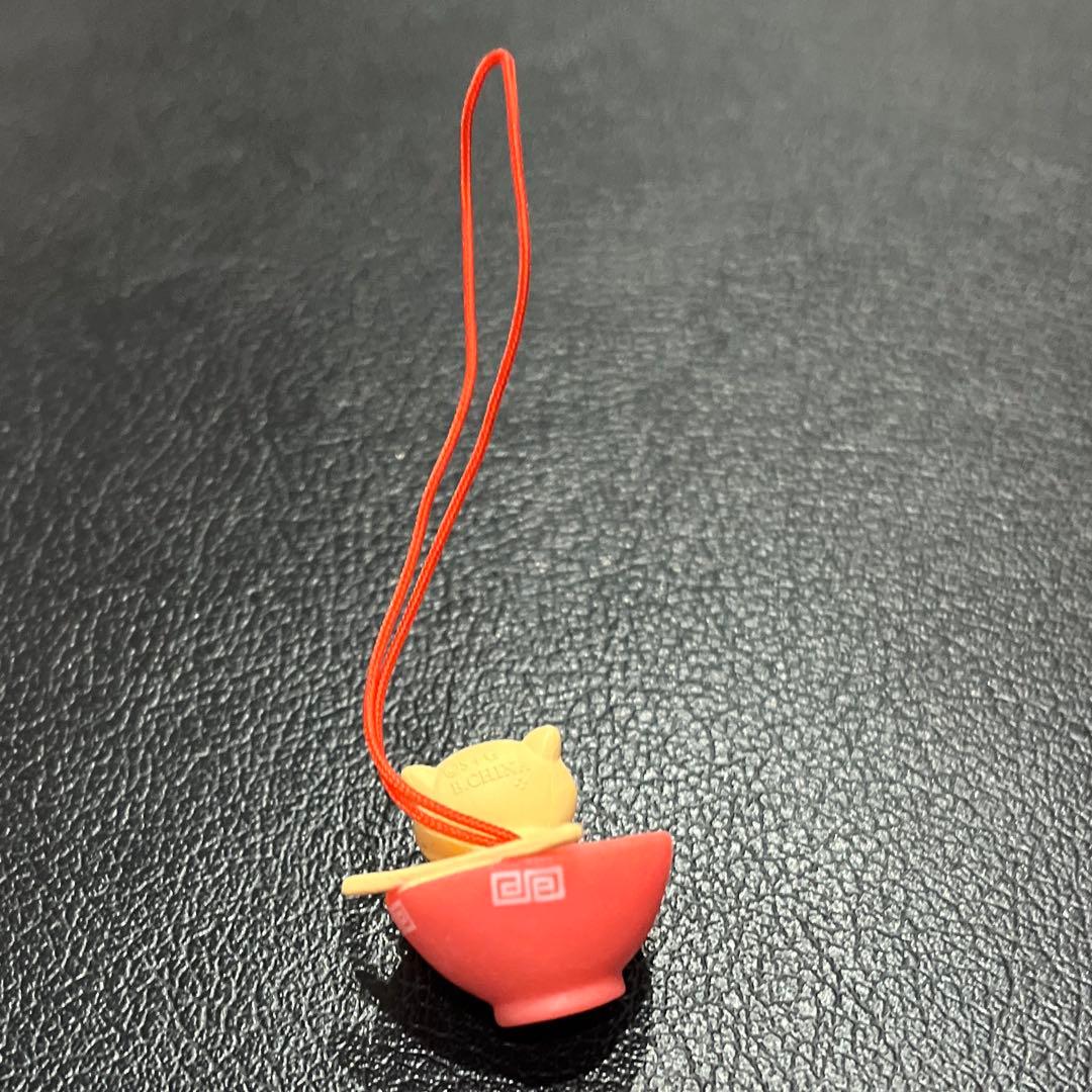 平成レトロ 当時物 サンエックス にゃんにゃんにゃんこラーメン ストラップ