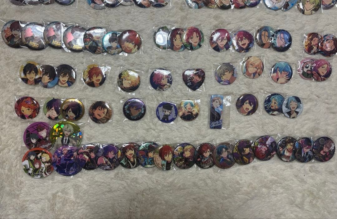 【ビジュアルバスタオル付き】あんスタ あんさんぶるスターズ 缶バッジ まとめ売り