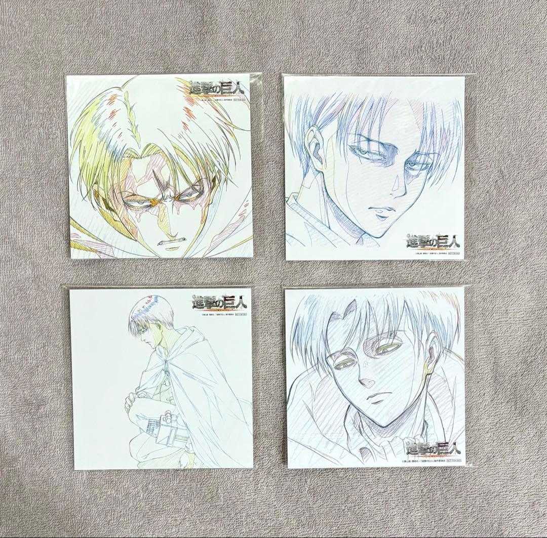 進撃の巨人　リヴァイ　原画　イラストカード　複製原画　　特典　非売品　【希少】