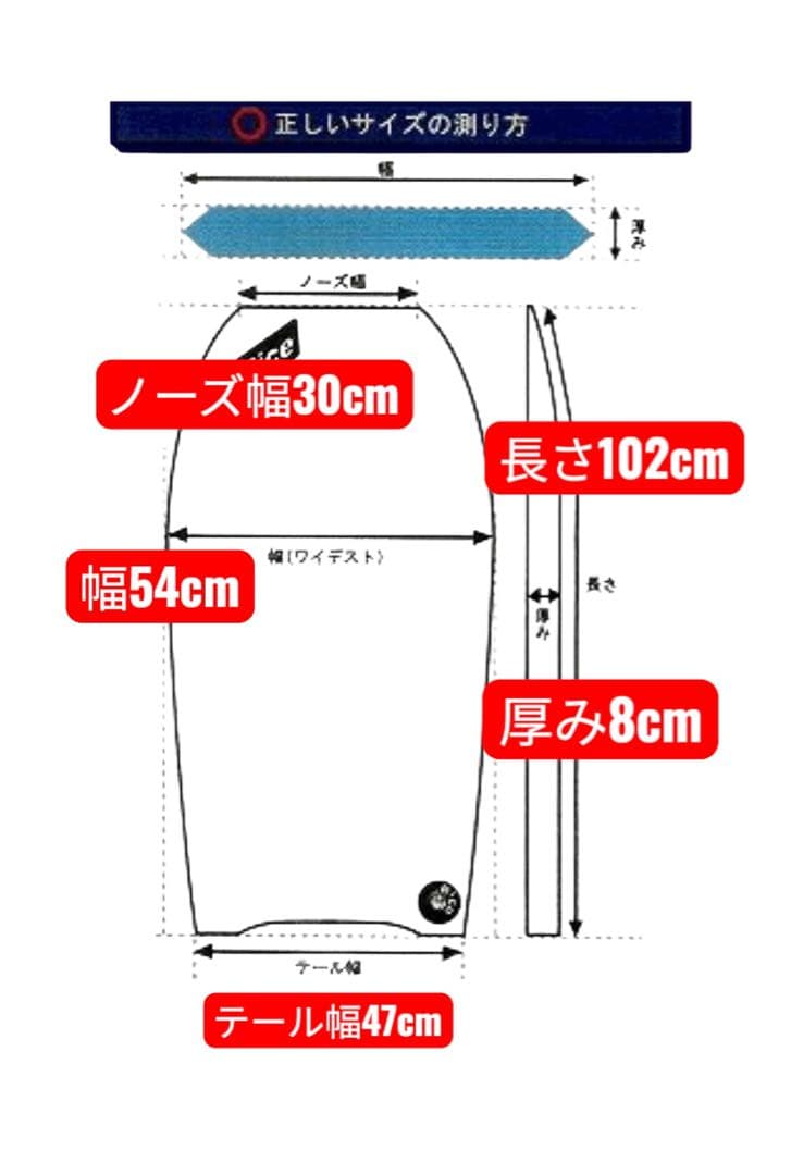FRUITS ボディボード 美品　ニットボードケース付き