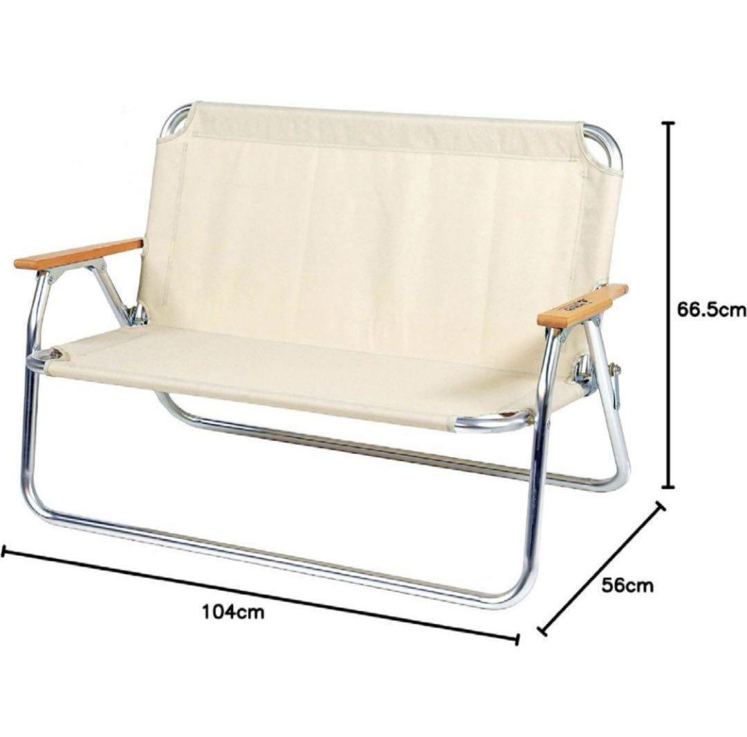 キャプテンスタッグ CSクラシックス アルミ背付きベンチ