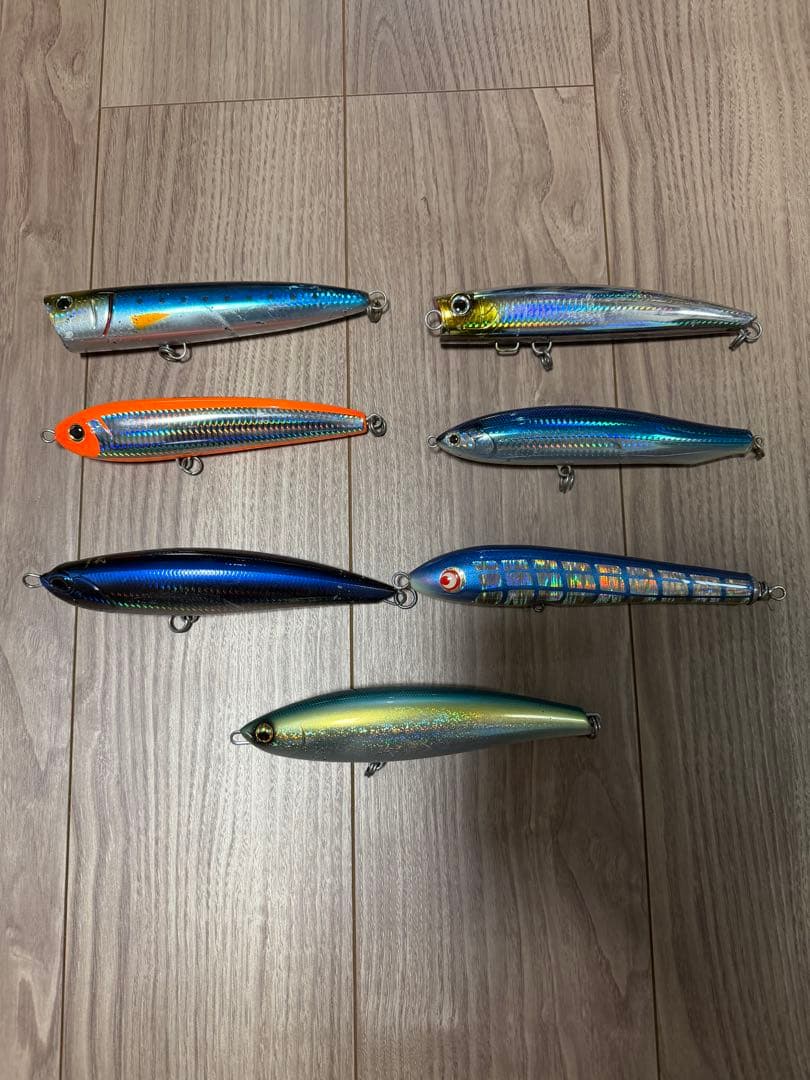 青物ルアー9個セット　ヒラマサやブリ　ダイビングペンシル　ポッパー