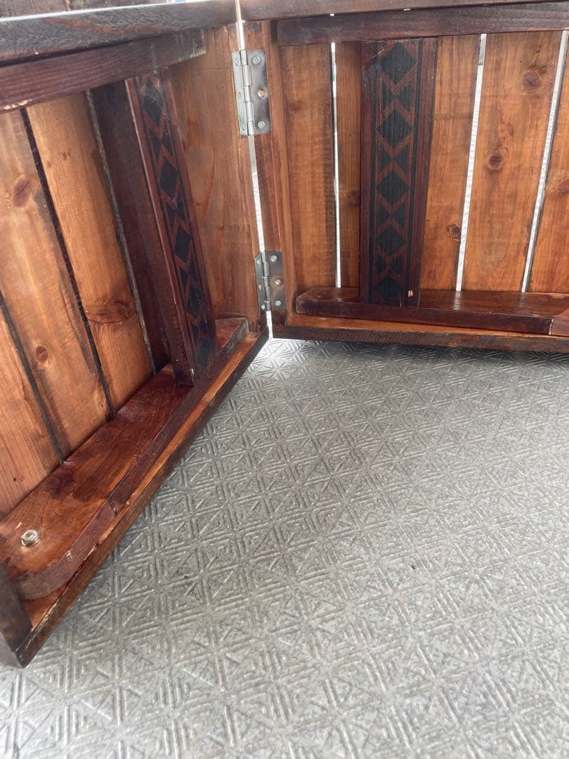 ネイティブ柄テーブル 折りたたみテーブル キャンプテーブル オルテガ