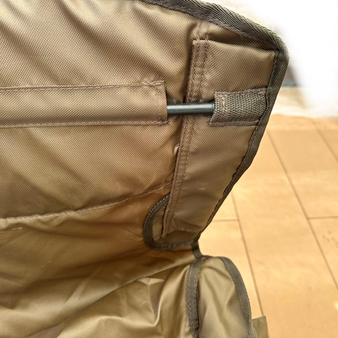 タラスブルバ コンパクトリラックスチェア アルミ ハイバック 肘掛け 2回使用