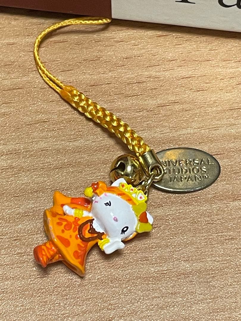 ユニバーサルスタジオ限定 ハローキティ 値付けストラップ オレンジ