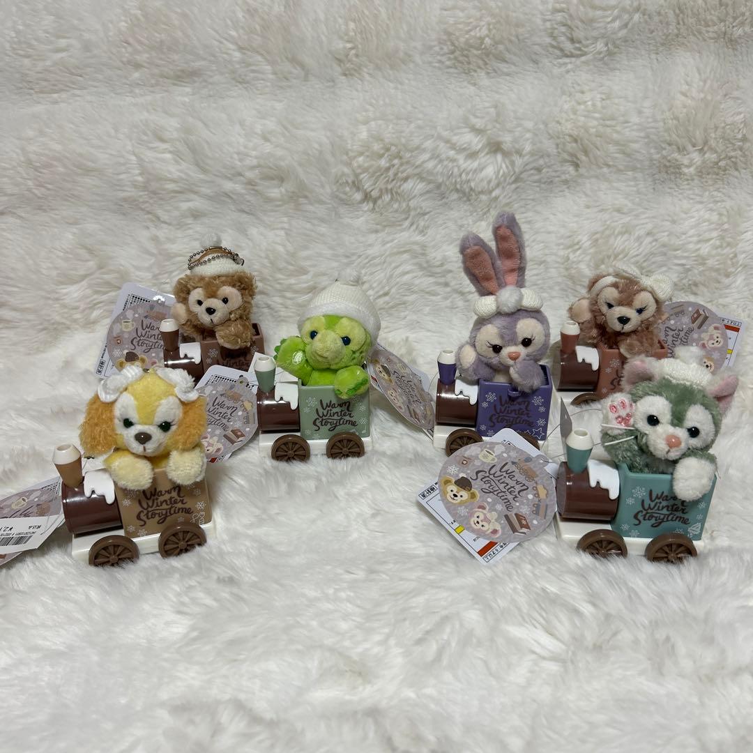ディズニー　ウォームウィンターストーリータイム　汽車　ぬいぐるみストラップ