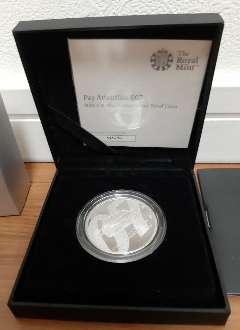 イギリス ジェームズボンド007 2020年 ２ポンド １オンス 銀貨 第2貨