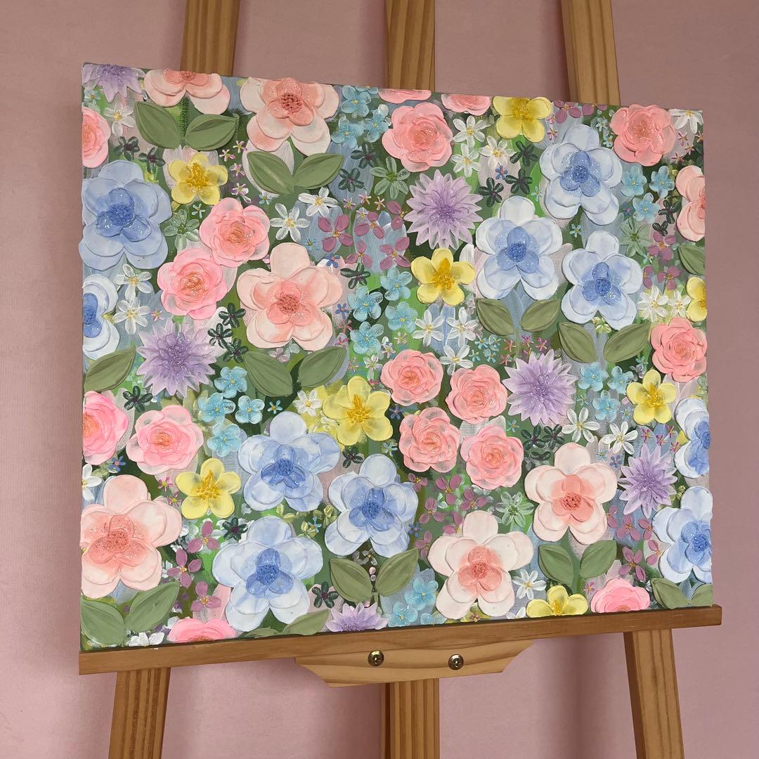 原画 フラワーアート 花の絵 花柄 ボタニカル 花図鑑　花 花