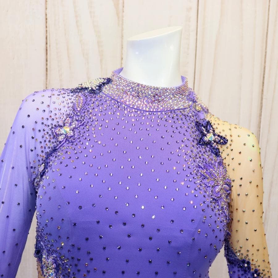 ひ*り様 き*ち様 凛舞クリスアン 社交ダンス衣装 Lサイズ 高級競技ドレス 発