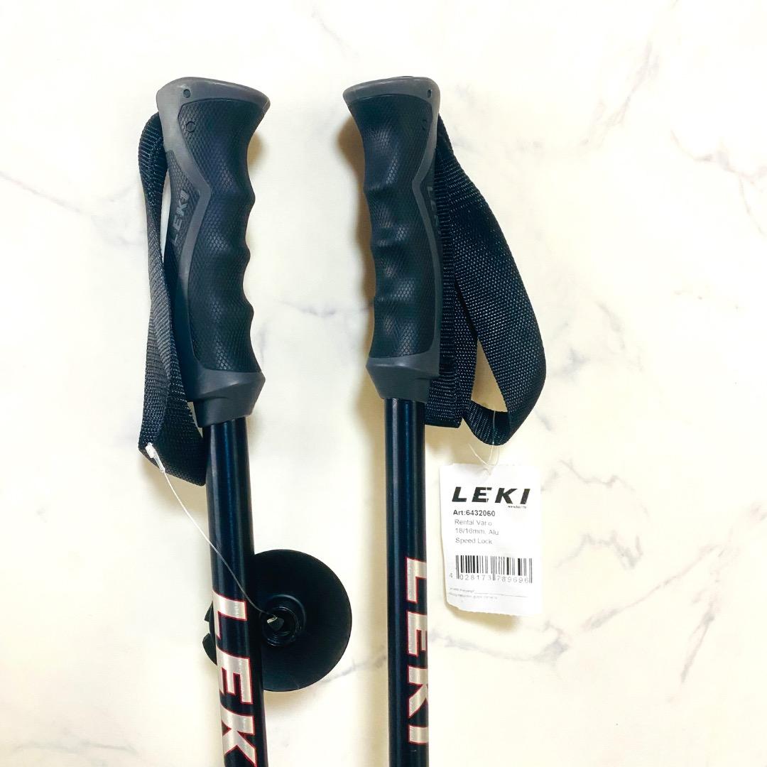 【未使用】LEKI レキ RENTAL VARIO 伸縮式スキーポール ストック