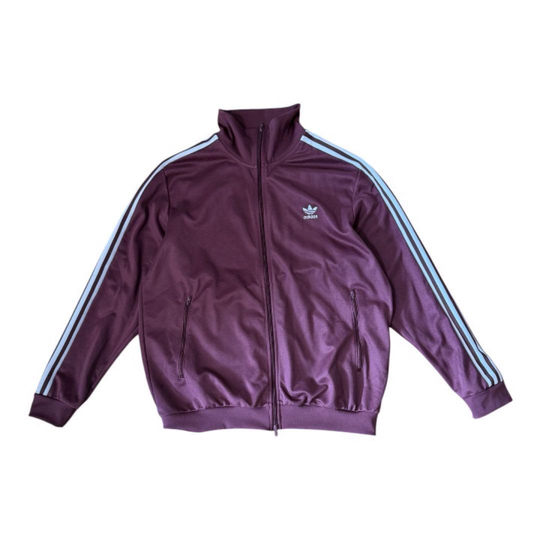 adidas バーガンディ ジャージ ジャケット