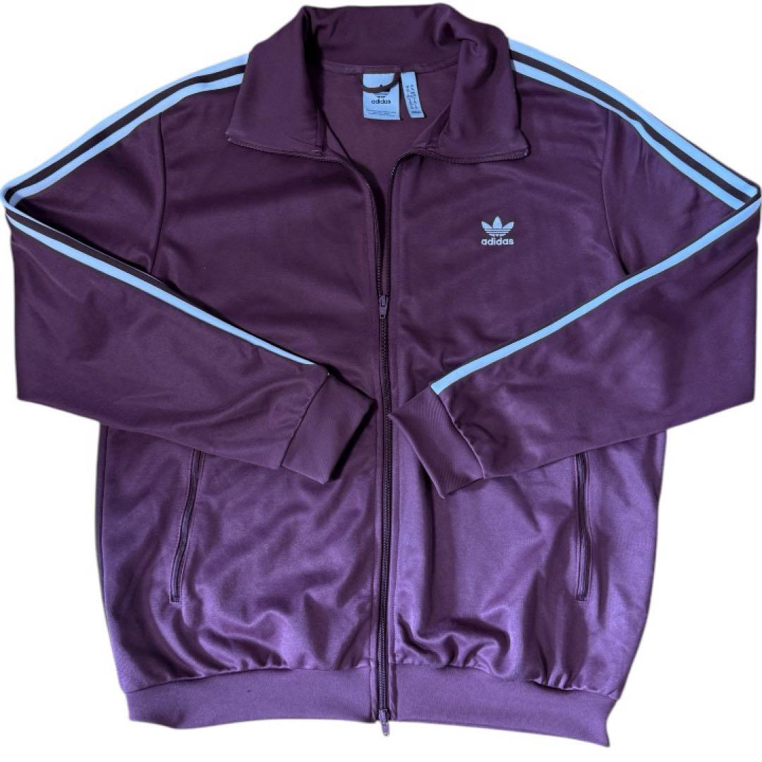 adidas バーガンディ ジャージ ジャケット