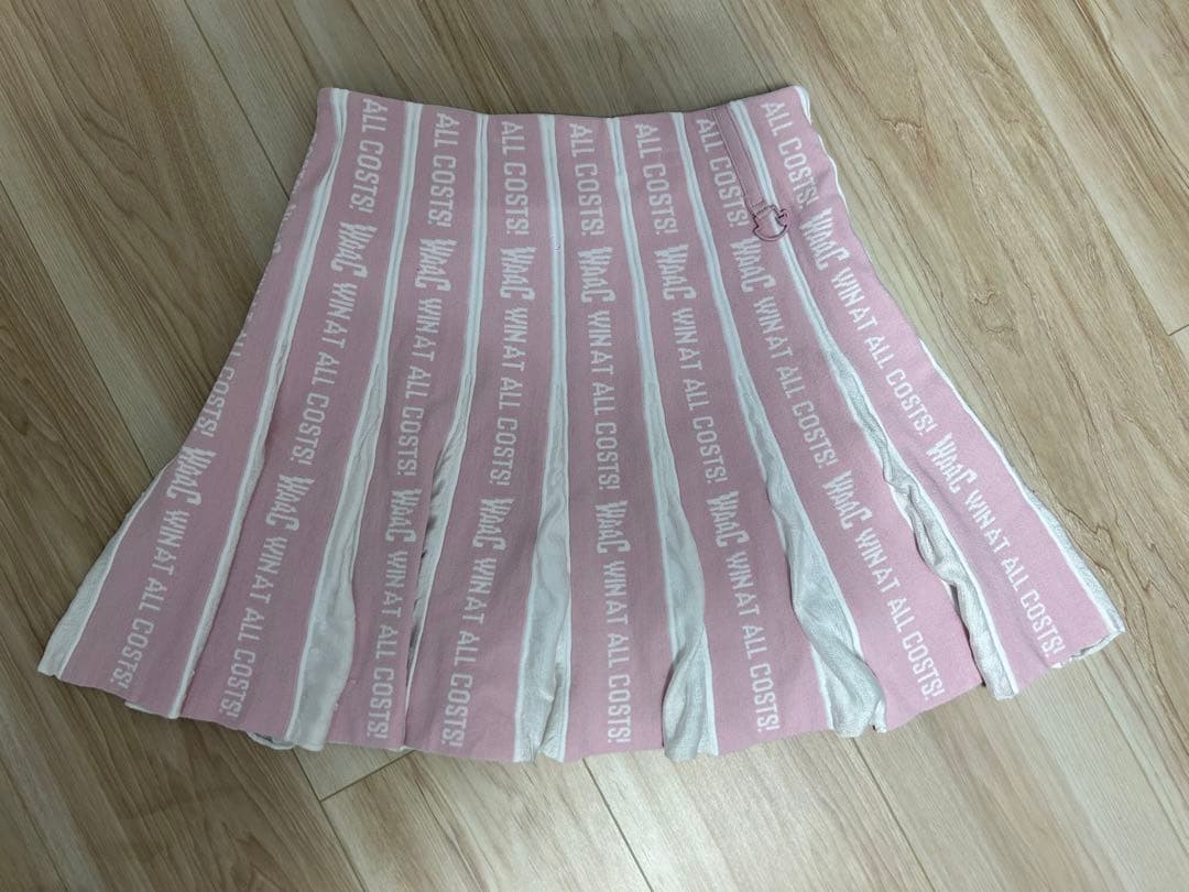 WAACフレアスカート ピンクと白 1