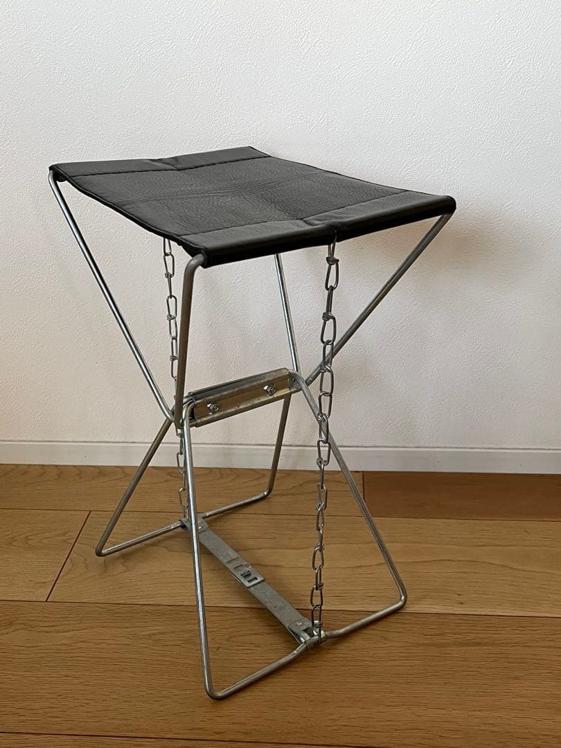 wanderout stool ヌメ、ブラック　２脚セット