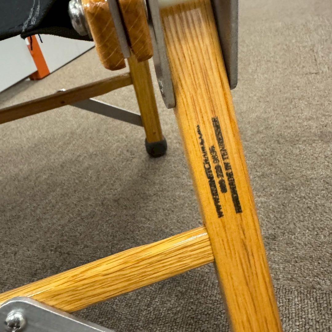 【カーミットチェア】2脚セット 木製折りたたみチェア ブラック