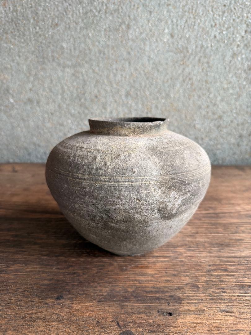 須恵器　薬壺　アンティーク 陶器 花瓶 弥生土器　白菊土器　花器