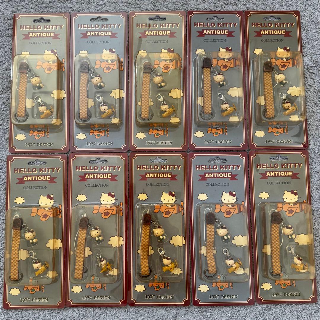【ハローキティ】10点set アンティークコレクション ストラップ
