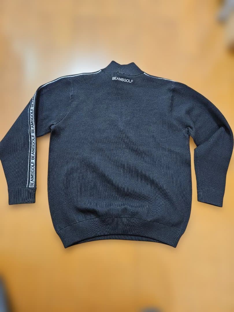 BEAMS GOLF ブラック ハーフジップ セーター sizeXL