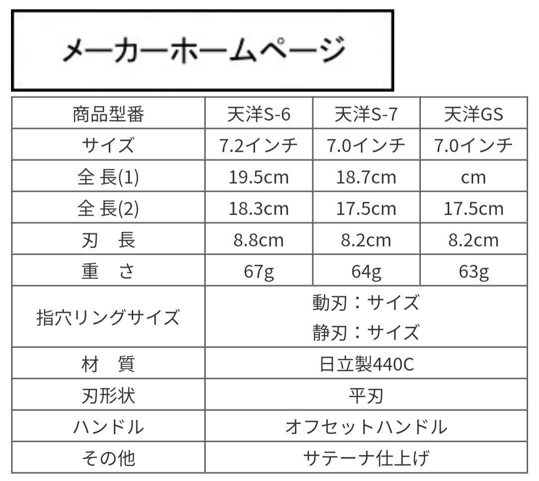【Ki】天洋 S6 (7.2インチ) トリミングハサミ
