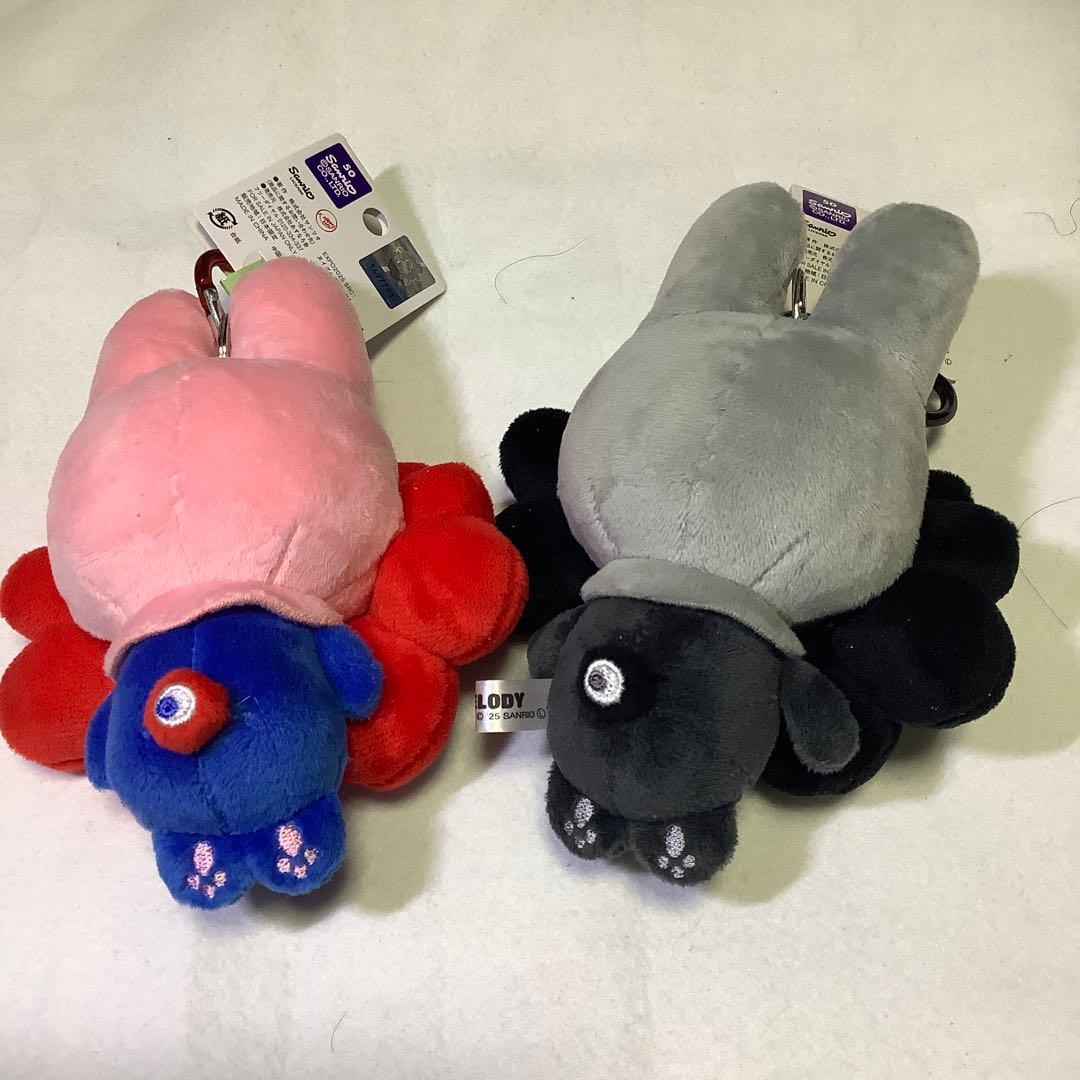 サンリオミャクなりきりぬいぐるみ 黒・ノーマルカラー（赤・青）カラビナ付マイメロ