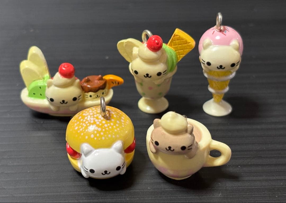 にゃんにゃんにゃんこ　にゃんこカフェ　マスコット　5個セット