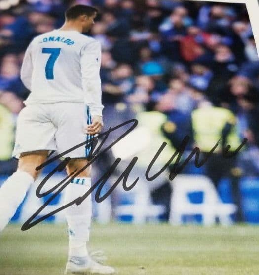 メッシ　クリスティアーノ・ロナウド　直筆サイン　普通紙