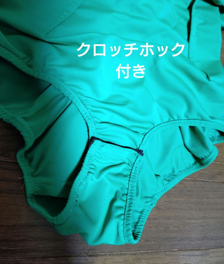 社交ダンスドレス Mサイズ 緑色(１回着用、ほぼ新品)