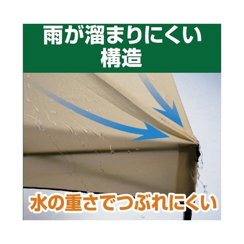 四角形タープ ベンチレーション付き