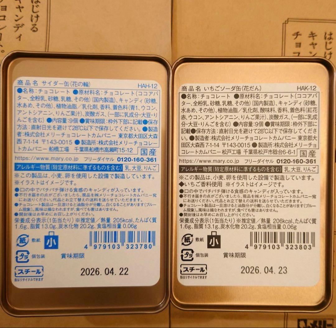 メリーチョコレート×アデリアレトロコラボ限定缶