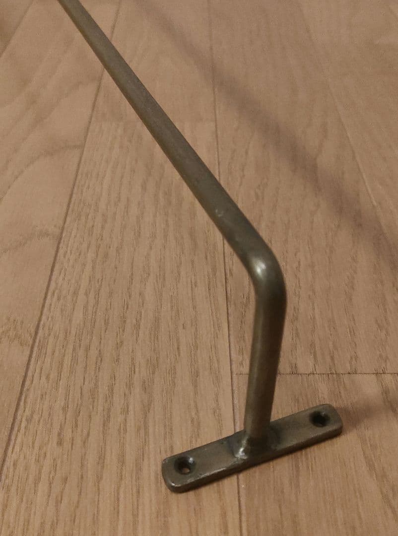 アンティーク 真鍮製 タオルハンガー ロング 幅75×高さ7.7cm レトロ