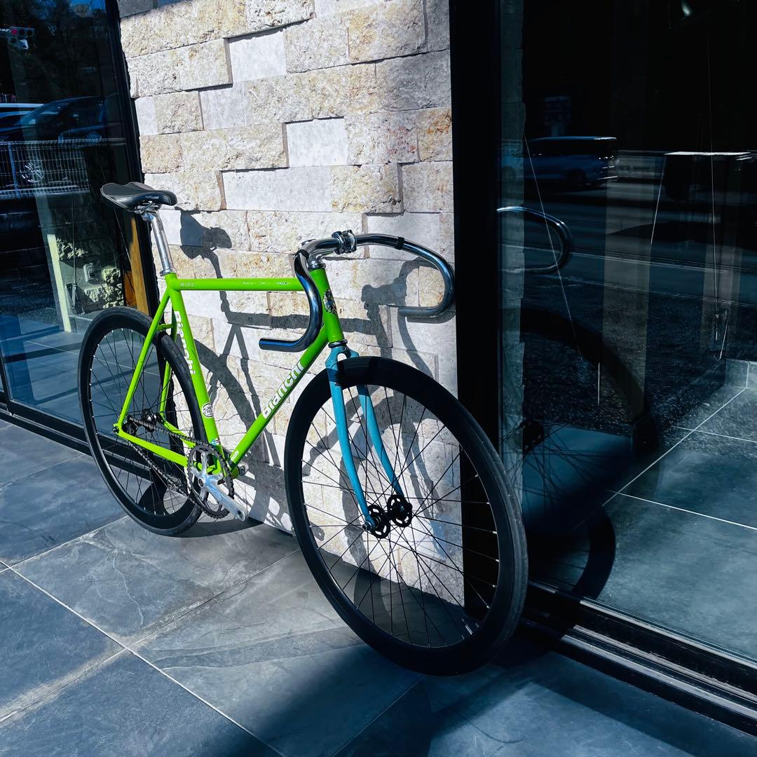 ビアンキpistaクロモリピストバイク シングルスピード