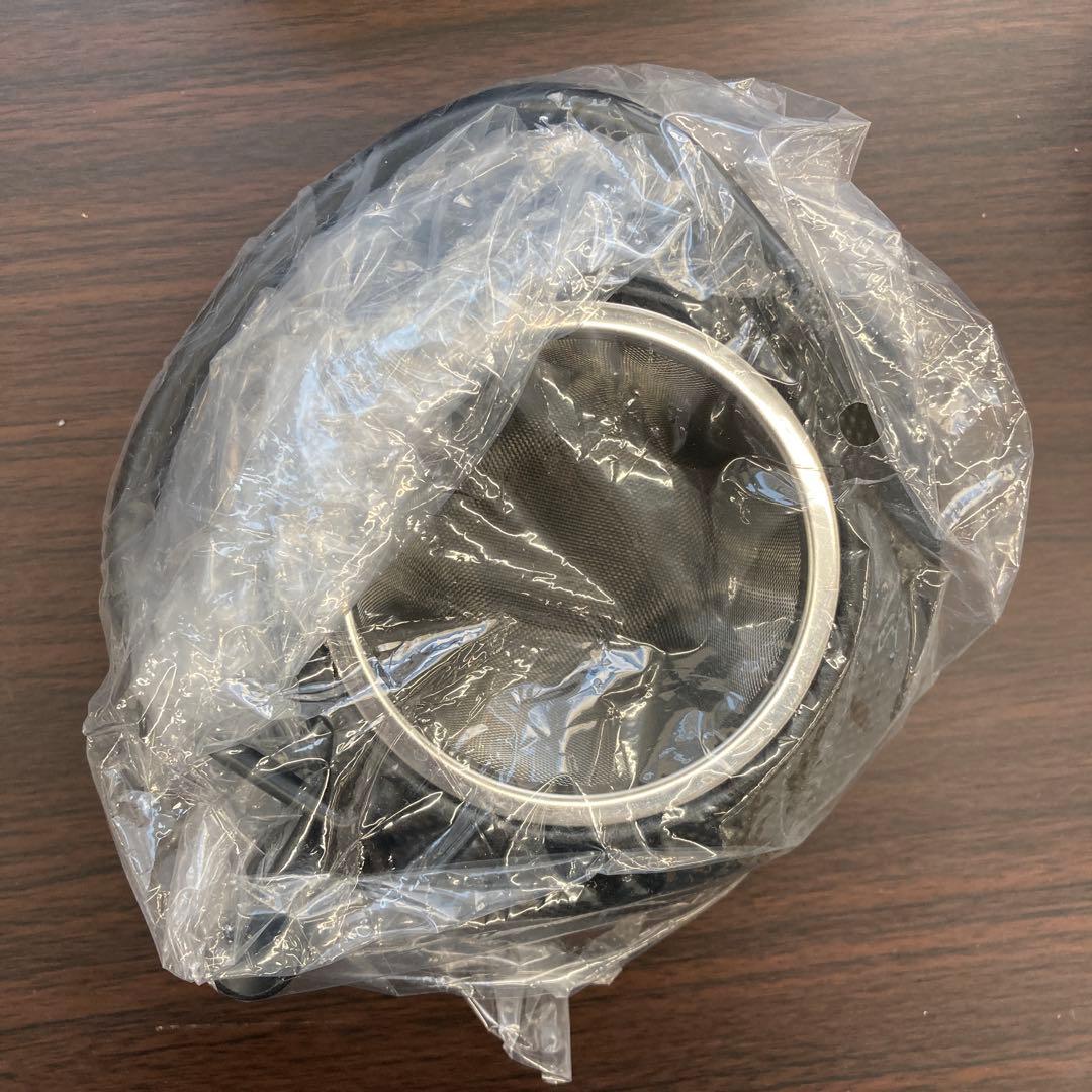 新品未使用　IWACHU 岩鋳 南部鉄器 鉄瓶 黒 直火用 茶こし付