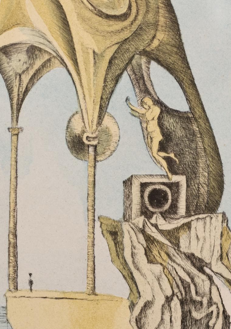 サルバドール・ダリ 「 私の裸の妻 」 リトグラフ　217/295　署名