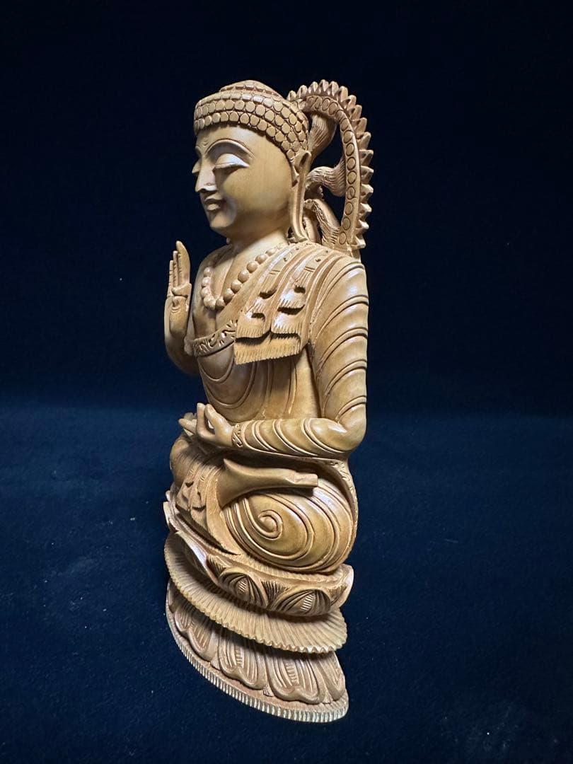 超美しい　インド　白檀　仏教美術　仏像 骨董 木像　木製　仏教　密教　置物