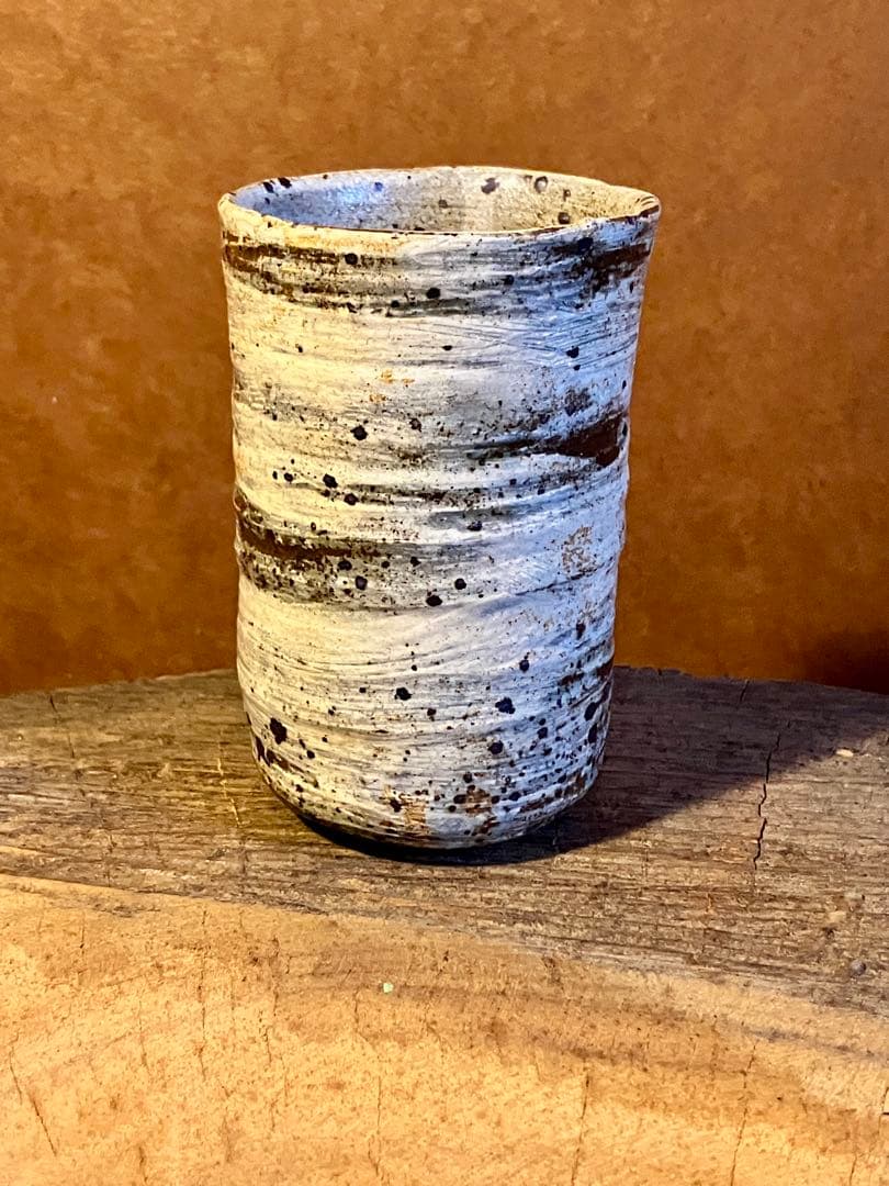 唐津　刷毛目　湯呑み　ビアカップ