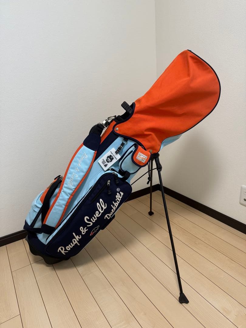 Rough & Swell キャディバッグ 水色・オレンジ