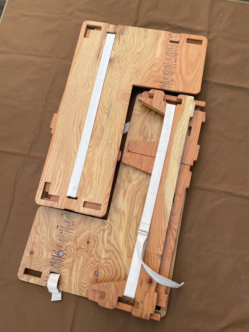 【値下げ美品】YOKA(ヨカ) L-TABLE 2台セット ウッドテーブル