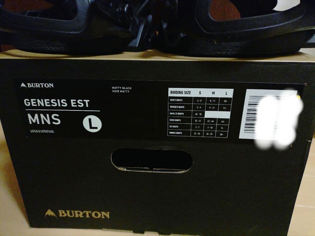 BURTON バートン ビンディング GENESIS EST　2022 Lサイズ