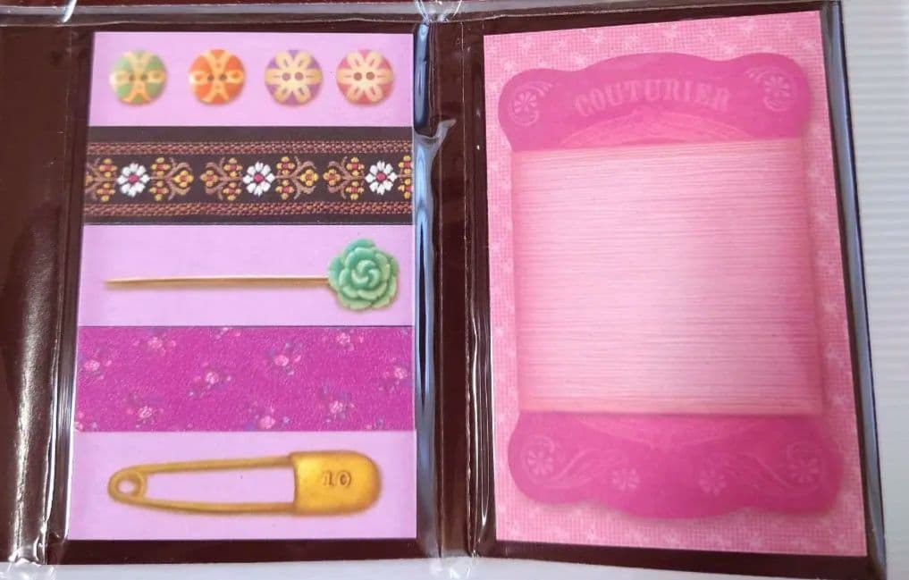 ♡現品限り♡ 可愛い 付箋 お裾分け お花 刺しゅうモチーフ ピンク