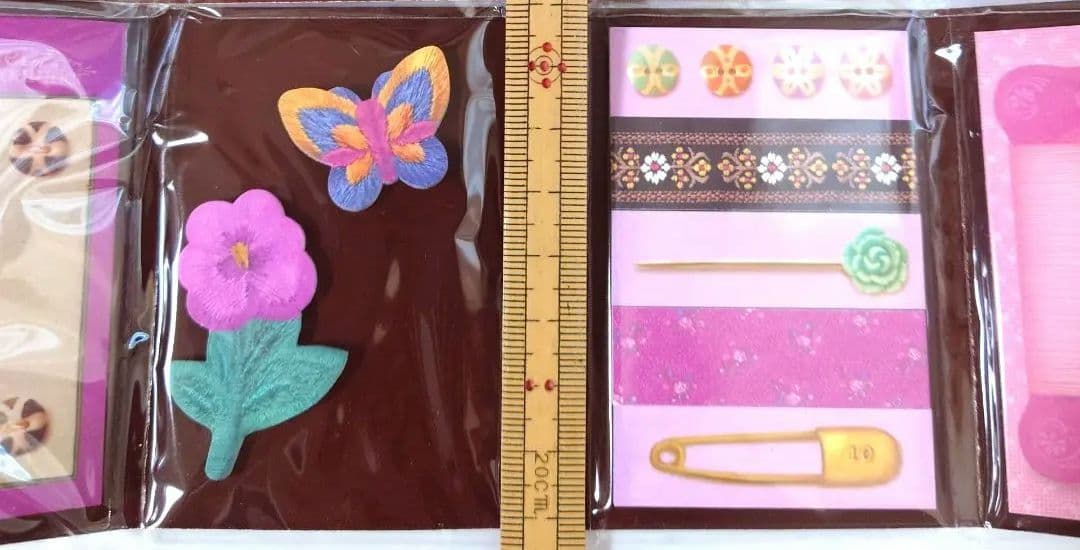 ♡現品限り♡ 可愛い 付箋 お裾分け お花 刺しゅうモチーフ ピンク